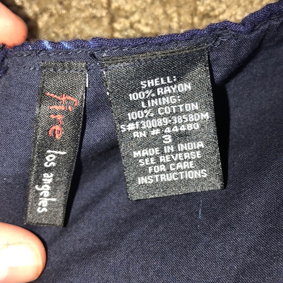 Blue strapless dress - Picture 5 of 8